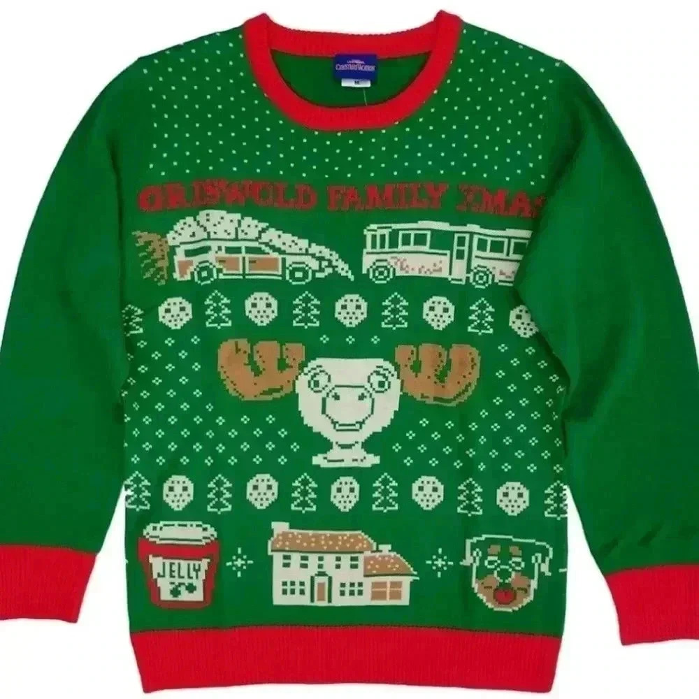 National Lampoons Christmas Vacation Knit Soft Sweater Unisex S Griswold Xmas